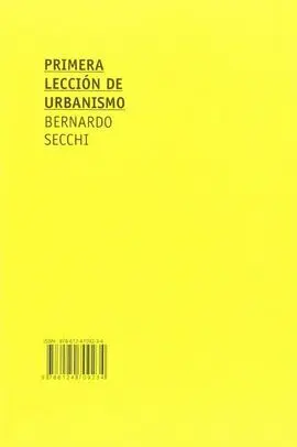 Primera Lección de Urbanismo