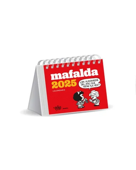 Calendario 2025 Mafalda. Escritorio Rojo