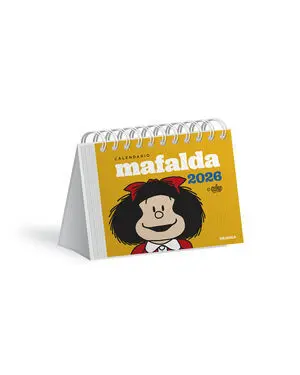 Mafalda 2026, Calendario Escritorio Amarillo