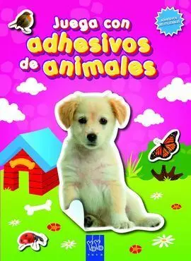 Juega con Adhesivos de Animales. Rosa