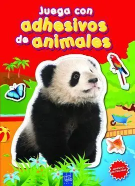 Juega con Adhesivos de Animales. Rojo