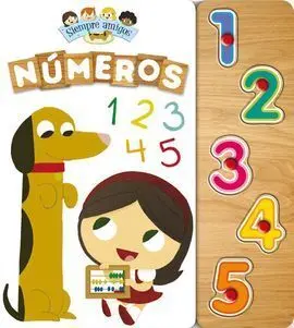 Números. Siempre Amigos. Sello para Estampar