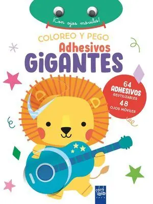 Coloreo y Pego Adhesivos Gigantes. León