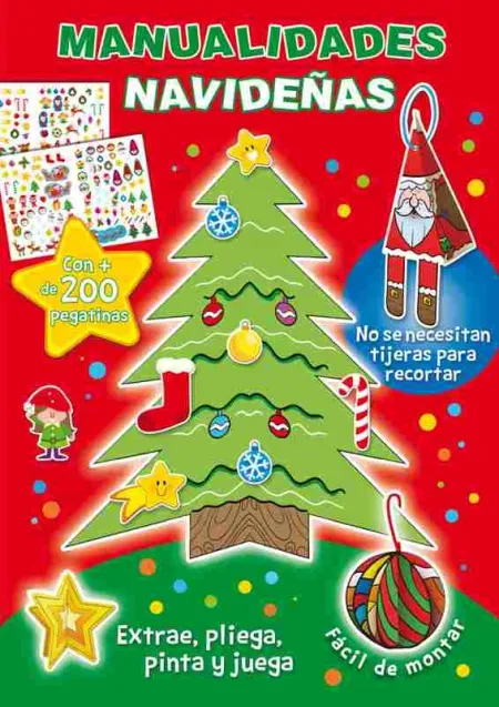 Manualidades Navideñas (200 Pegatinas)