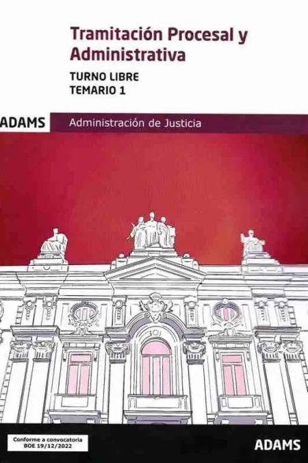 Temario 1 Tramitación Procesal y Administrativa, Turno Libre