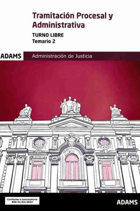 Temario 2 Tramitación Procesal y Administrativa, Turno Libre