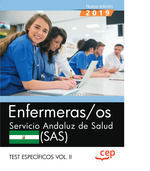 ENFERMERAS/OS. SERVICIO ANDALUZ DE SALUD. SAS. TEST ESPECÍFICOS VOL.II