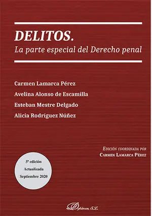 Delitos. La Parte Especial del Derecho Penal