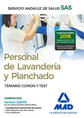 Personal de Lavandería y Planchado del Servicio Andaluz de Salud. Temario Común