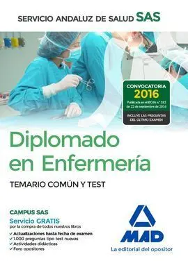 Temario Común y Test Diplomado en Enfermería del Servicio Andaluz de Salud