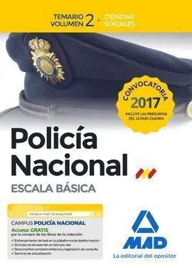 Policía Nacional Escala Básica. Temario Volumen 2 Ciencias Sociales