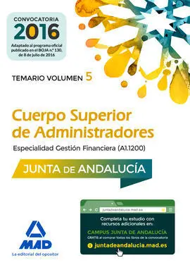 Cuerpo Superior de Administradores [Especialidad Gestión Financiera (A1 1200)] D