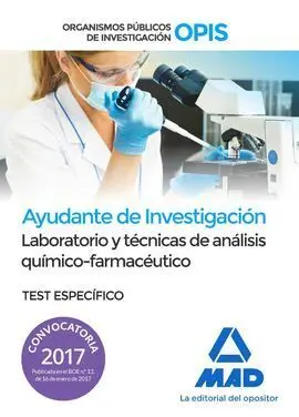 Ayudantes de Investigación de los Organismos Públicos de Investigación. Laborato