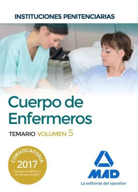 Temario Vol 5 Cuerpo de Enfermeros Instituciones Penitenciarias Ed 2017