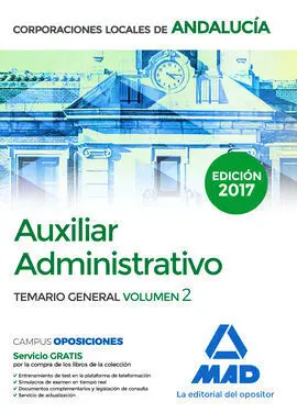 Auxiliar Administrativo de Corporaciones Locales de Andalucía. Temario General V