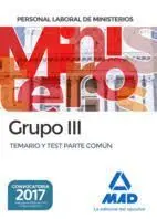 Temario y Test Personal Laboral Grupo 3 Ministerios