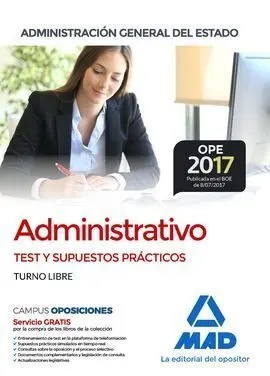 Administrativo Test y Supuestos Prácticos Turno Libre
