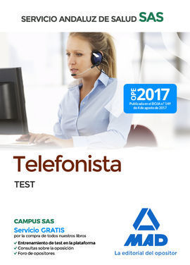 TELEFONISTA DEL SERVICIO ANDALUZ DE SALUD. TEST