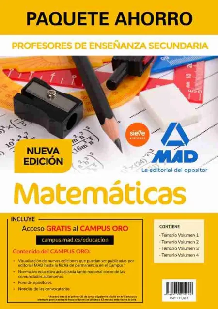 Paquete Ahorro Profesores de Secundaria Matemáticas