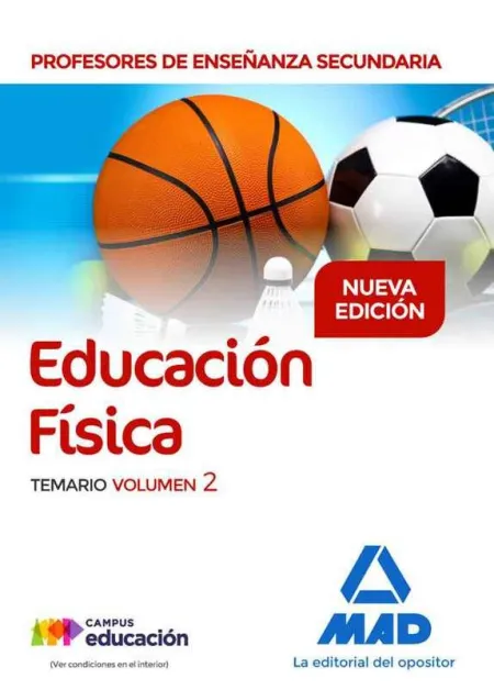 Profesores de Enseñanza Secundaria Educación Física Temario Volumen 2