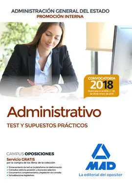 Administrativo de la Administración General del Estado (Promoción Interna). Test
