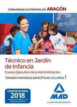Técnicos en Jardín de Infancia del Cuerpo Ejecutivo de Aragón