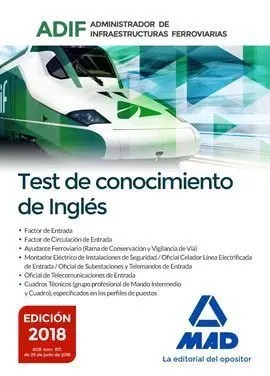 Adif Test Conocimientos Ingles