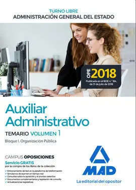 Auxiliar Administrativo Estado Vol 1