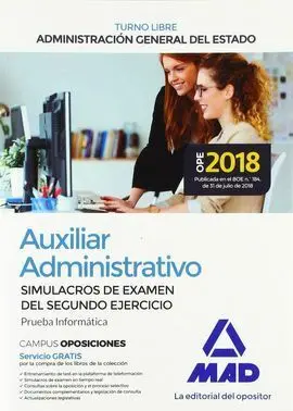 Auxiliar Administrativo Estado Simulacro Examen 2 Ejercicio