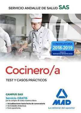 Cocinero/A 2018 Sas Servicio Andaluz Salud