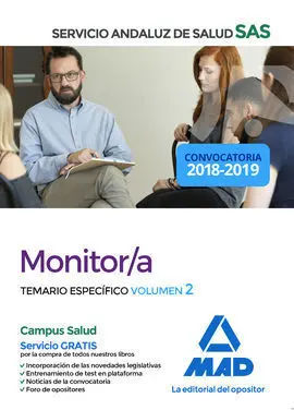 Monitor del Servicio Andaluz de Salud. Temario Específico Volumen 2