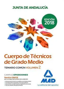 Cuerpo Tecnicos Grado Medio Comun 2 Junta Andalucia