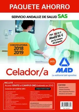 Paquete Ahorro Celador/A del Servicio Andaluz de Salud. Ahorra 66 ? (Incluye Tem