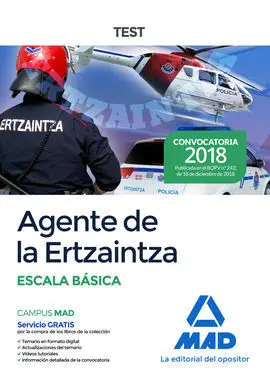 Agente de la Ertzaintza. Escala Básica. Test