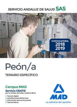 Peón/A del Servicio Andaluz de Salud. Temario Específico