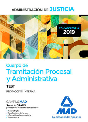 CUERPO DE TRAMITACIÓN PROCESAL Y ADMINISTRATIVA (PROMOCIÓN INTERNA) DE LA ADMINI