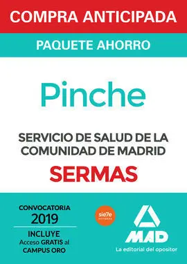 Compra Anticipada Paquete Ahorro Pinche del Servicio Madrileño de Salud. Ahorro