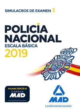 Policía Nacional Escala Básica. Simulacros de Examen 3