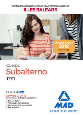 CUERPO SUBALTERNO DE LA ADMINISTRACIÓN GENERAL DE LA COMUNIDAD AUTÓNOMA DE LAS I