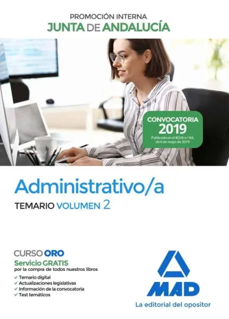 Administrativo de la Junta de Andalucia Promocion Interna. Temario Volumen 2