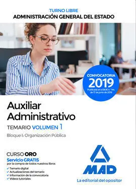 Auxiliar Administrativo de la Administración General del Estado (Turno Libre).