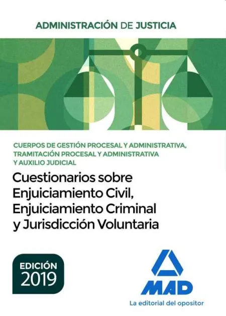 Cuestionarios Sobre Enjuiciamiento Civil, Criminal y Jurisdicción Voluntaria
