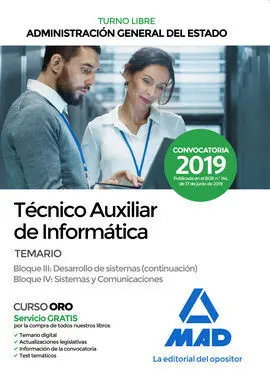 Técnico Auxiliar de Informática de la Administración General del Estado (Turno L
