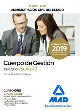 Cuerpo Gestion Administracion Civil del Estado Vol 2