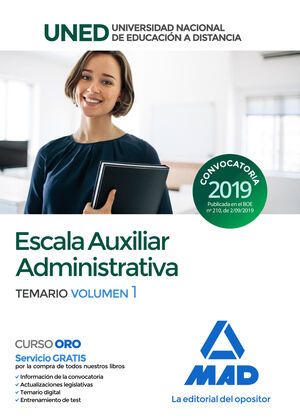 ESCALA AUXILIAR ADMINISTRATIVA DE LA UNIVERSIDAD NACIONAL DE EDUCACIÓN A DISTANC