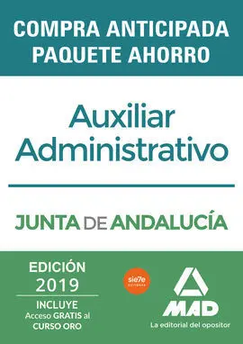Paquete Ahorro Auxiliar Administrativo Junta de Andalucía. Aho