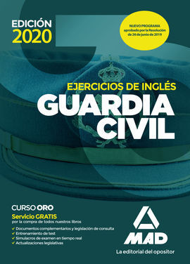 GUARDIA CIVIL EJERCICIOS DE INGLES. ED. 2020