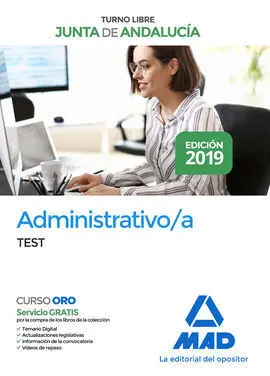 Administrativo de la Junta de Andalucía Turno Libre. Test