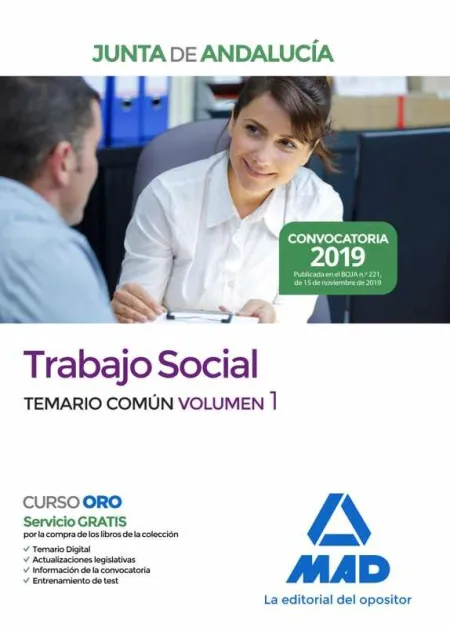 Trabajo Social de la Junta de Andalucia. Temario Común Volumen 1