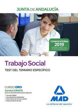 Trabajo Social de la Junta de Andalucía. Test del Temario Específico